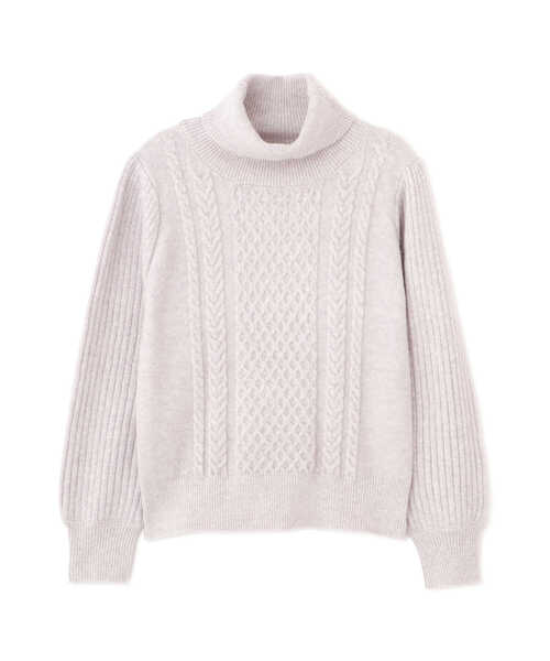 PROPORTION BODY DRESSING（プロポーションボディドレッシング）の「ケーブルニット（ニット/セーター・レディース・グレー/ホワイト系その他/ピンク・FREE）」の10枚目の写真