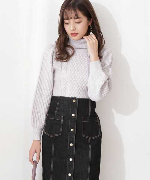 PROPORTION BODY DRESSING（プロポーションボディドレッシング）の「ケーブルニット（ニット/セーター・レディース・グレー/ホワイト系その他/ピンク・FREE）」の19枚目の写真