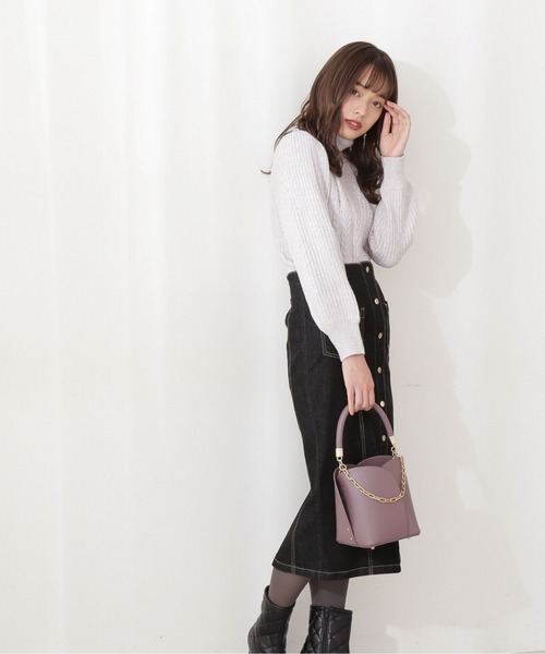 PROPORTION BODY DRESSING（プロポーションボディドレッシング）の「ケーブルニット（ニット/セーター・レディース・グレー/ホワイト系その他/ピンク・FREE）」の20枚目の写真