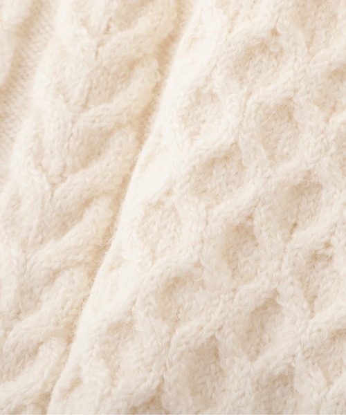 PROPORTION BODY DRESSING（プロポーションボディドレッシング）の「ケーブルニット（ニット/セーター・レディース・グレー/ホワイト系その他/ピンク・FREE）」の13枚目の写真