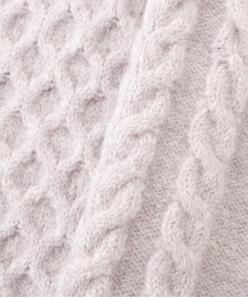 PROPORTION BODY DRESSING（プロポーションボディドレッシング）の「ケーブルニット（ニット/セーター・レディース・グレー/ホワイト系その他/ピンク・FREE）」の9枚目の写真