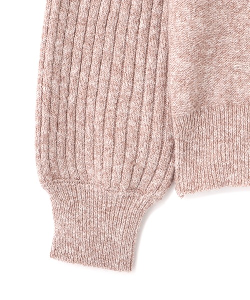PROPORTION BODY DRESSING（プロポーションボディドレッシング）の「ケーブルニット（ニット/セーター・レディース・グレー/ホワイト系その他/ピンク・FREE）」の5枚目の写真