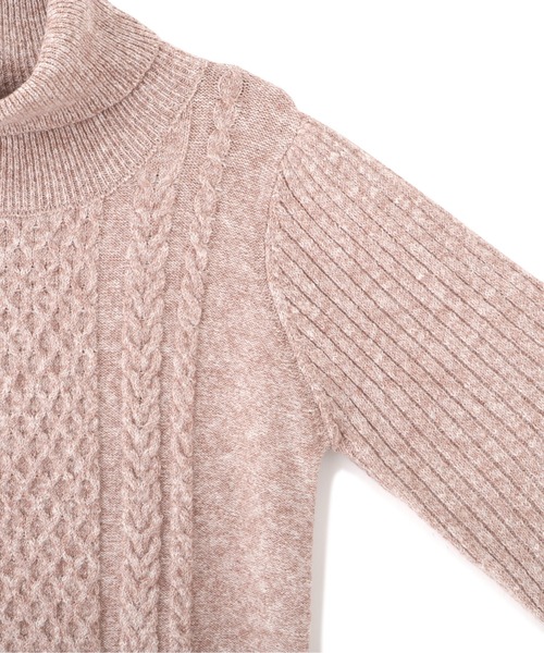 PROPORTION BODY DRESSING（プロポーションボディドレッシング）の「ケーブルニット（ニット/セーター・レディース・グレー/ホワイト系その他/ピンク・FREE）」の12枚目の写真
