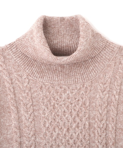 PROPORTION BODY DRESSING（プロポーションボディドレッシング）の「ケーブルニット（ニット/セーター・レディース・グレー/ホワイト系その他/ピンク・FREE）」の7枚目の写真