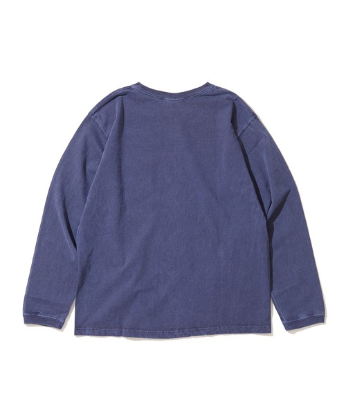 Good On（グッドオン）の「GOOD ON　L/SポケットTシャツ GOLT1306（Tシャツ/カットソー・メンズ・ネイビー/杢グレー/モカ/ライトパープル・S/M/L/XL）」の6枚目の写真