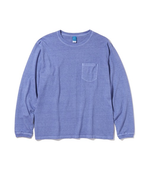 Good On（グッドオン）の「GOOD ON　L/SポケットTシャツ GOLT1306（Tシャツ/カットソー・メンズ・ネイビー/杢グレー/モカ/ライトパープル・S/M/L/XL）」の15枚目の写真