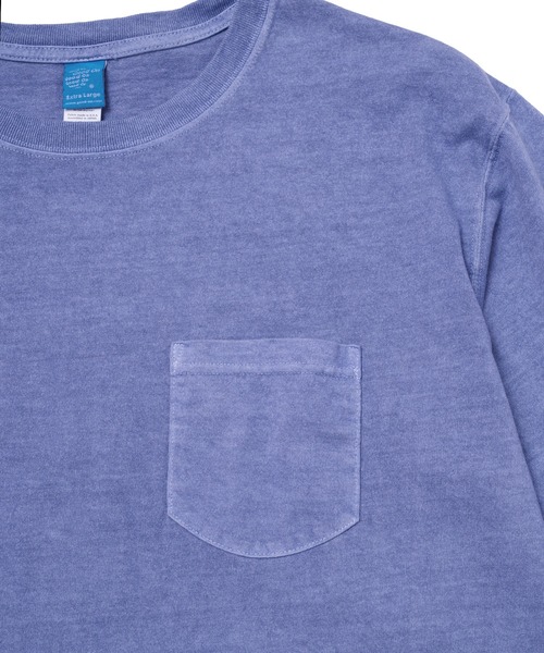 Good On（グッドオン）の「GOOD ON　L/SポケットTシャツ GOLT1306（Tシャツ/カットソー・メンズ・ネイビー/杢グレー/モカ/ライトパープル・S/M/L/XL）」の18枚目の写真