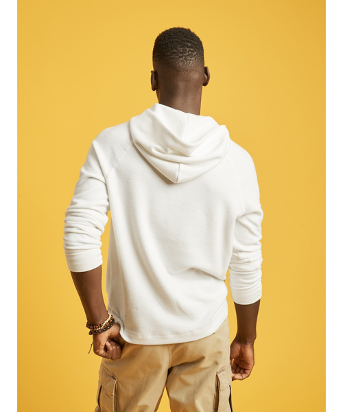 Banana Republic（バナナリパブリック）の「ブラッシュド ワッフルニット フーディー（パーカー・メンズ・ホワイト/チャコールグレー/ネイビー/ワイン/ブラウン・L/S/M/XL）」の8枚目の写真