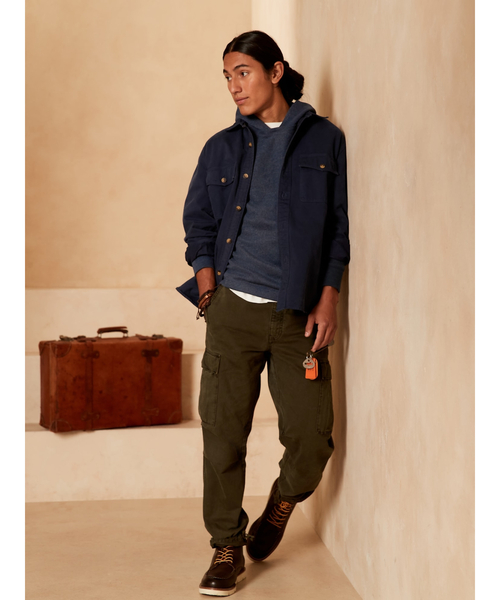 Banana Republic（バナナリパブリック）の「ブラッシュド ワッフルニット フーディー（パーカー・メンズ・ホワイト/チャコールグレー/ネイビー/ワイン/ブラウン・L/S/M/XL）」の7枚目の写真