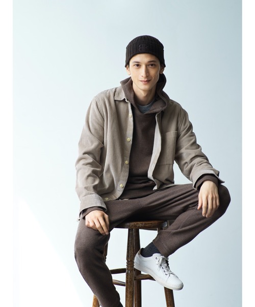 Banana Republic（バナナリパブリック）の「ブラッシュド ワッフルニット フーディー（パーカー・メンズ・ホワイト/チャコールグレー/ネイビー/ワイン/ブラウン・L/S/M/XL）」の17枚目の写真