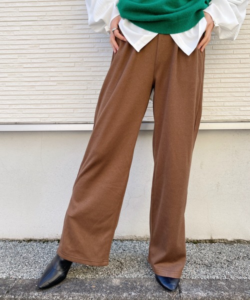 CLEA(クレア)の「サイドスリットリブパンツ(その他パンツ・レディース・ブラック/ブラウン/グレー/アイボリー・FREE)」の22枚目の写真
