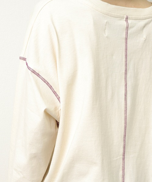 BIG BILL(ビッグビル)の「【mina11月掲載商品】【 BIG BILL / ビッグビル 】ラウンドステッチカットソー X59391D BNU(Tシャツ/カットソー・メンズ・オフホワイト/ベージュ/ネイビー・L/M)」の10枚目の写真