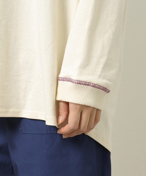 BIG BILL(ビッグビル)の「【mina11月掲載商品】【 BIG BILL / ビッグビル 】ラウンドステッチカットソー X59391D BNU(Tシャツ/カットソー・メンズ・オフホワイト/ベージュ/ネイビー・L/M)」の13枚目の写真