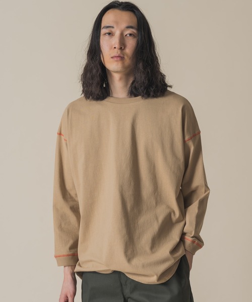 BIG BILL(ビッグビル)の「【mina11月掲載商品】【 BIG BILL / ビッグビル 】ラウンドステッチカットソー X59391D BNU(Tシャツ/カットソー・メンズ・オフホワイト/ベージュ/ネイビー・L/M)」の21枚目の写真
