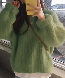 Doula Doula | パステルカラーシャギーニット(ニット/セーター)