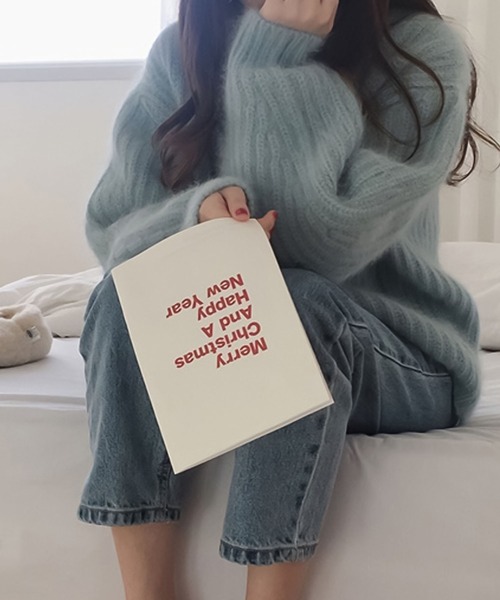 Doula Doula（ドゥーラドゥーラ）の「パステルカラーシャギーニット（ニット/セーター・レディース・ブラウン/ピンク/イエロー/ブルー/モカ/アイボリー/グリーン・FREE）」の22枚目の写真