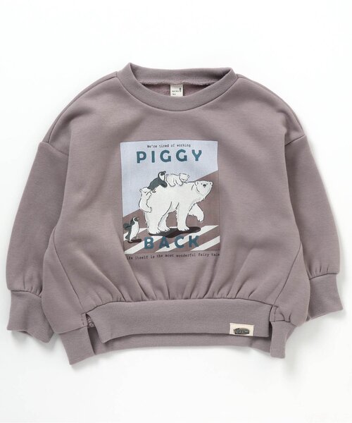 apres les cours（アプレレクール）の「/3柄アニマルグラフィックトレーナー（スウェット・キッズ・ベージュ/パープル/ミント・120/90/110/100/130/80）」の3枚目の写真