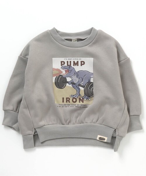 apres les cours（アプレレクール）の「/3柄アニマルグラフィックトレーナー（スウェット・キッズ・ベージュ/パープル/ミント・120/90/110/100/130/80）」の2枚目の写真