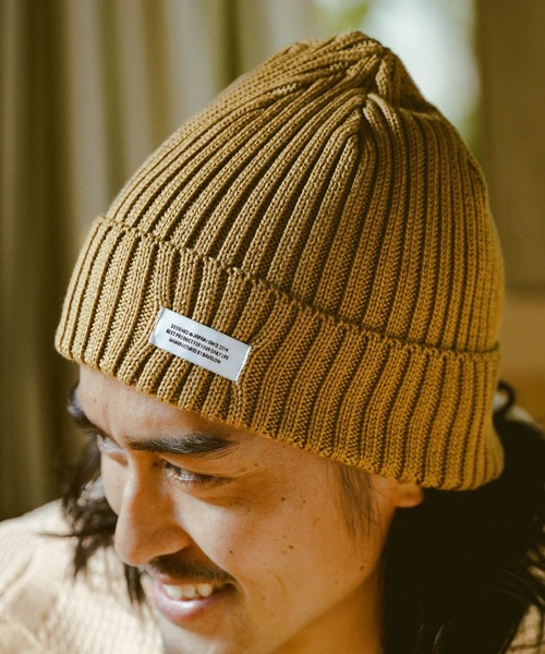 BAYFLOW（ベイフロー）の「ニットワッチ（ニットキャップ/ビーニー・メンズ・ホワイト/ブラック/ブラウン/グレー/アクア・FREE）」の4枚目の写真