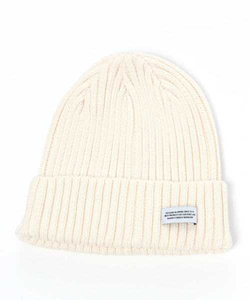 BAYFLOW（ベイフロー）の「ニットワッチ（ニットキャップ/ビーニー・メンズ・ホワイト/ブラック/ブラウン/グレー/アクア・FREE）」の2枚目の写真