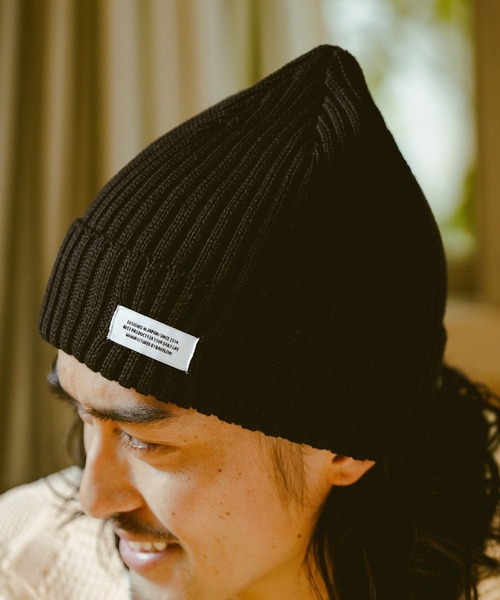 BAYFLOW（ベイフロー）の「ニットワッチ（ニットキャップ/ビーニー・メンズ・ホワイト/ブラック/ブラウン/グレー/アクア・FREE）」の3枚目の写真