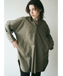 【unfil】エジプトコットンツイル オーバーサイズシャツ WOMEN