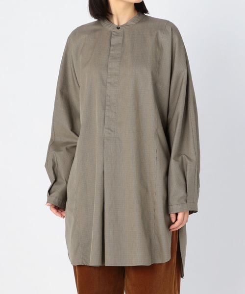 UNFIL（アンフィル）の「【unfil】エジプトコットンツイル オーバーサイズシャツ WOMEN（シャツ/ブラウス・レディース・ブラック系その他・1）」の9枚目の写真