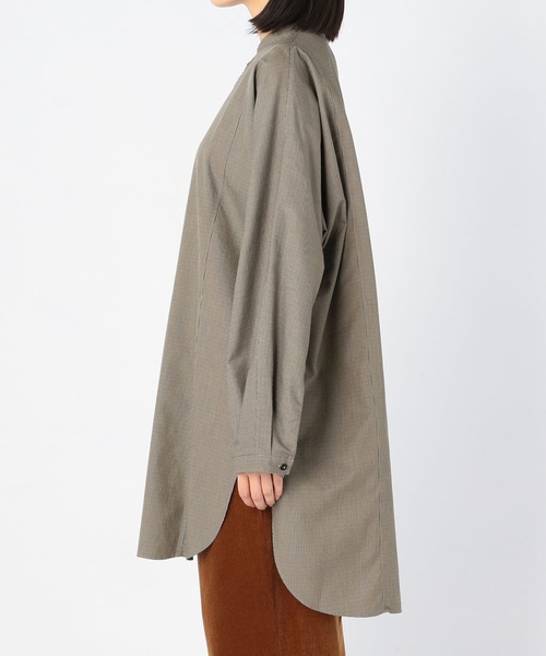 UNFIL（アンフィル）の「【unfil】エジプトコットンツイル オーバーサイズシャツ WOMEN（シャツ/ブラウス・レディース・ブラック系その他・1）」の10枚目の写真