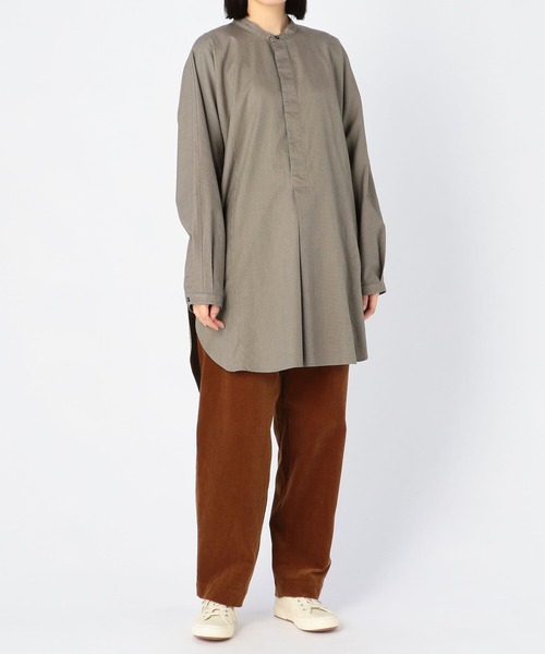 UNFIL（アンフィル）の「【unfil】エジプトコットンツイル オーバーサイズシャツ WOMEN（シャツ/ブラウス・レディース・ブラック系その他・1）」の8枚目の写真