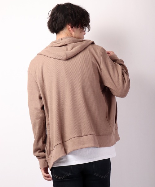 セール】セットアップ ワッフル生地zipパーカー（パーカー