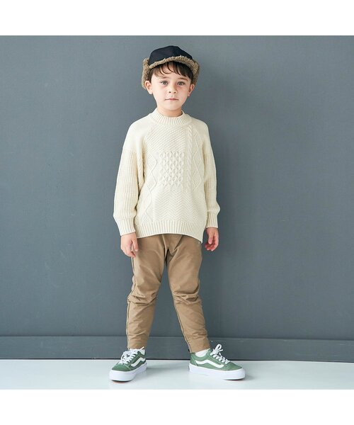 BREEZE（ブリーズ）の「WEB限定 あったかアクティブパンツ（その他パンツ・キッズ・ブラック/ベージュ/カーキ・100/110/120/130/140/80/90）」の14枚目の写真