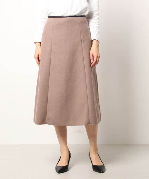 Te chichi（テチチ）の「ジャージメルトンフレアスカート（スカート・レディース・オフホワイト/イエロー/モカ・SMALL/MEDIUM）」の6枚目の写真