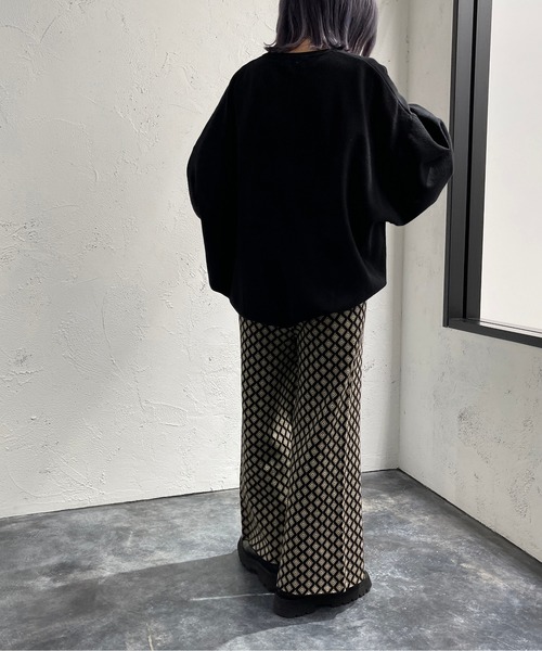 apres jour mignon（アプレジュールミニョン）の「ジャガードニットパンツ【ZOZOTOWN限定アイテム】（その他パンツ・レディース・ブラック系その他/ダークブルー/ブラウン系その他・SMALL/X-LARGE/MEDIUM）」の10枚目の写真