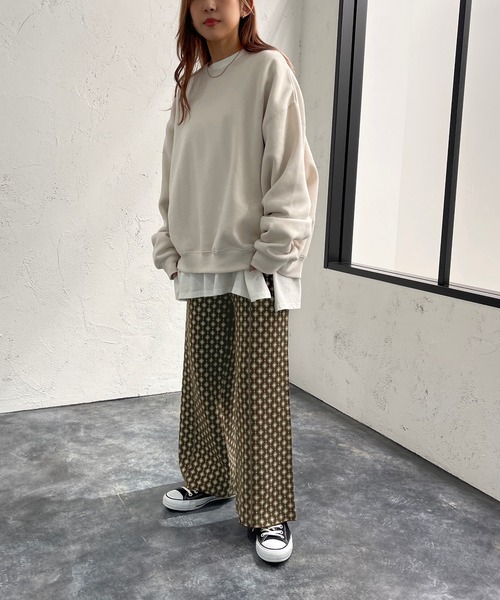 apres jour mignon（アプレジュールミニョン）の「ジャガードニットパンツ【ZOZOTOWN限定アイテム】（その他パンツ・レディース・ブラック系その他/ダークブルー/ブラウン系その他・SMALL/X-LARGE/MEDIUM）」の15枚目の写真