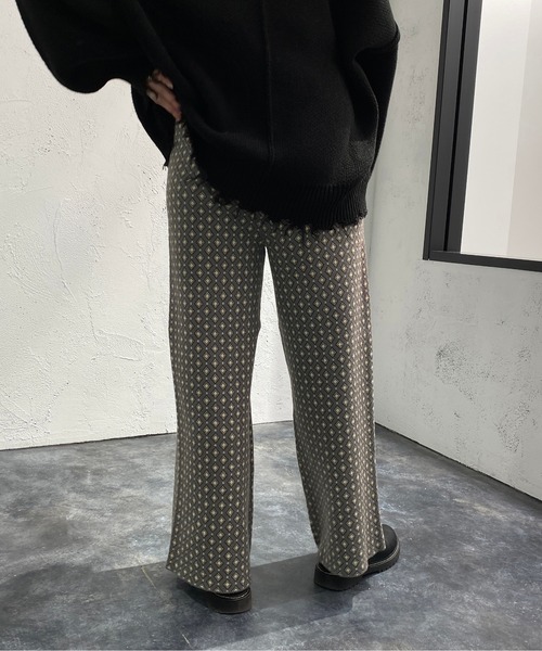 apres jour mignon（アプレジュールミニョン）の「ジャガードニットパンツ【ZOZOTOWN限定アイテム】（その他パンツ・レディース・ブラック系その他/ダークブルー/ブラウン系その他・SMALL/X-LARGE/MEDIUM）」の21枚目の写真
