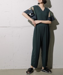 MARECHAL TERRE | チュールフレアースリーブオールインワン(つなぎ/オールインワン)