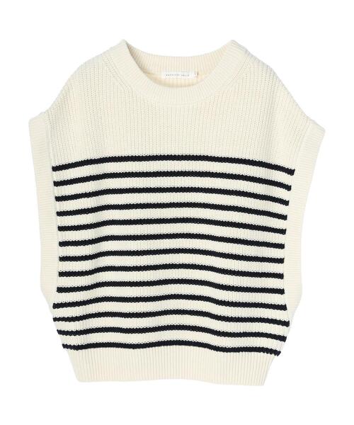 AMERICAN HOLIC(アメリカンホリック)の「クルーネック片畦ニットベスト(ベスト・レディース・その他7/ブラック・L/M)」の21枚目の写真