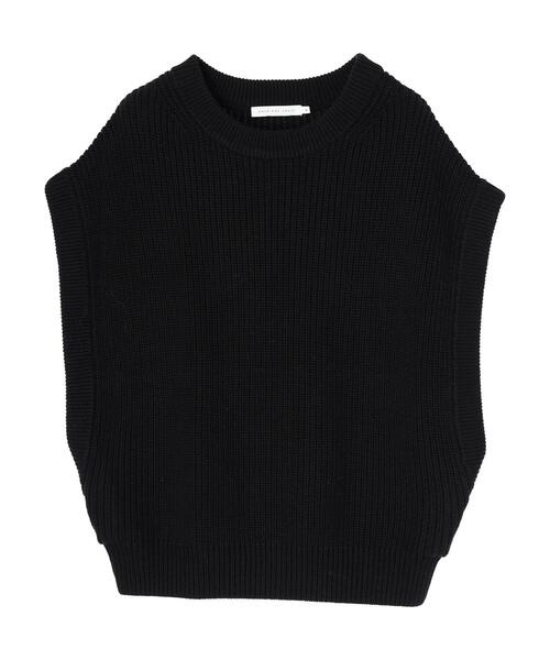 AMERICAN HOLIC(アメリカンホリック)の「クルーネック片畦ニットベスト(ベスト・レディース・その他7/ブラック・L/M)」の20枚目の写真
