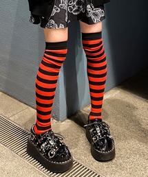 SPINNS | ボーダーハイソックス(ソックス/靴下)