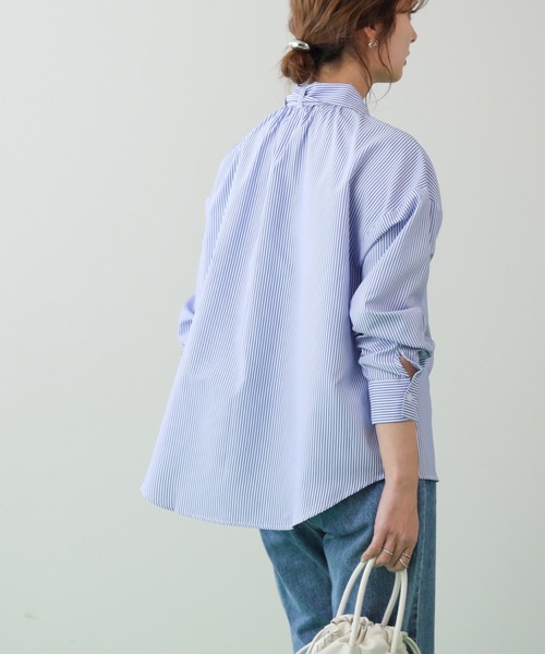 frames RAY CASSIN（フレームスレイカズン）の「WEB限定 2WAYボウタイ付バンドカラーブラウス（シャツ/ブラウス・レディース・レッド/ブルー/グリーン・FREE）」の14枚目の写真