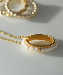 【Hermina Athens】LUNA PEARLS  PENDANT ネックレス 50cm◆