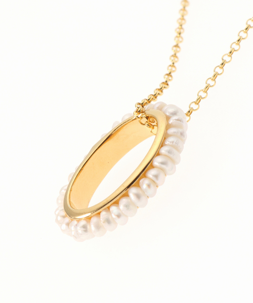 Noble(ノーブル)の「【Hermina Athens】LUNA PEARLS PENDANT ネックレス 50cm◆(ネックレス・レディース・ゴールド・FREE)」の17枚目の写真