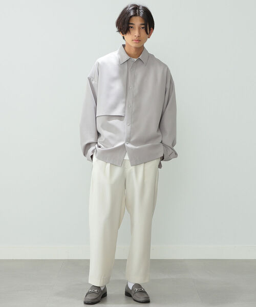 BeAMS DOT(ビームスドット)の「【WEB限定】BeAMS DOT / ヨーク シャツブルゾン(シャツ/ブラウス・メンズ・ブルー系その他/ブラウン系その他2・MEDIUM/LARGE)」の4枚目の写真