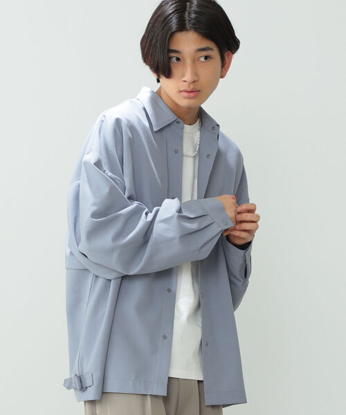BeAMS DOT(ビームスドット)の「【WEB限定】BeAMS DOT / ヨーク シャツブルゾン(シャツ/ブラウス・メンズ・ブルー系その他/ブラウン系その他2・MEDIUM/LARGE)」の6枚目の写真