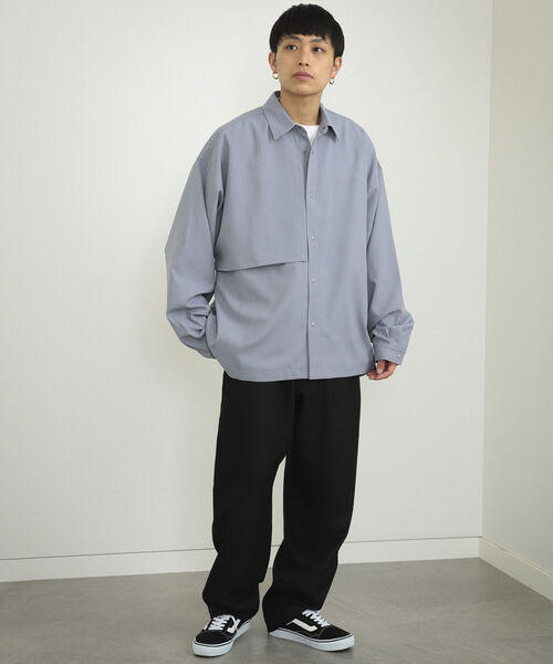BeAMS DOT(ビームスドット)の「【WEB限定】BeAMS DOT / ヨーク シャツブルゾン(シャツ/ブラウス・メンズ・ブルー系その他/ブラウン系その他2・MEDIUM/LARGE)」の18枚目の写真