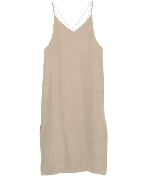 CREDONA（クレドナ）の「バッククロスキャミOP（ワンピース・レディース・チャコールグレー/ベージュ系その他・FREE）」の6枚目の写真