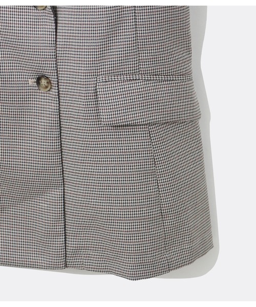 one way（ワンウェイ）の「テーラードベスト（テーラードジャケット・レディース・ホワイト/ブラック/ブラウン系その他・FREE）」の8枚目の写真