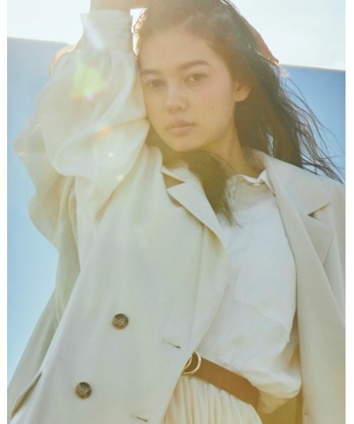 one way（ワンウェイ）の「テーラードベスト（テーラードジャケット・レディース・ホワイト/ブラック/ブラウン系その他・FREE）」の9枚目の写真