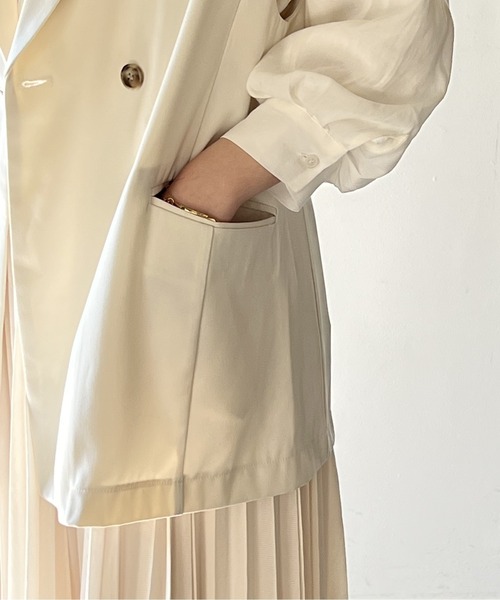 one way（ワンウェイ）の「テーラードベスト（テーラードジャケット・レディース・ホワイト/ブラック/ブラウン系その他・FREE）」の18枚目の写真