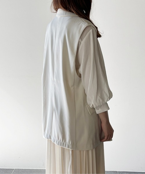 one way（ワンウェイ）の「テーラードベスト（テーラードジャケット・レディース・ホワイト/ブラック/ブラウン系その他・FREE）」の16枚目の写真